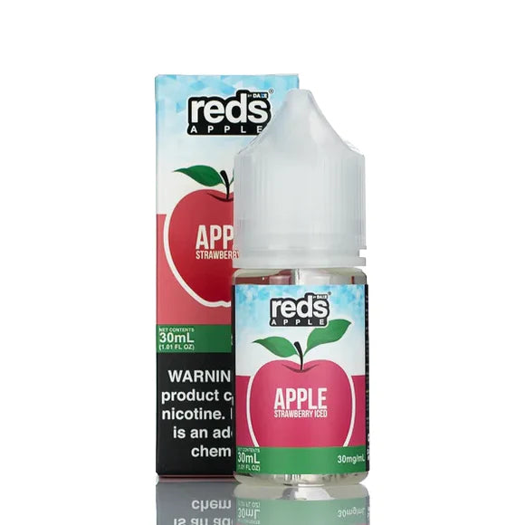 7 Daze Reds Strawberry Iced Salts - Vapor Grab