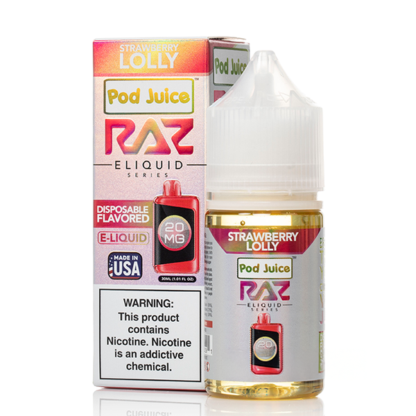 Pod Juice X RAZ Strawberry Lolly Salts
